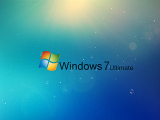 Blue windows 7 ultimate logo - ultimate free wallpaper