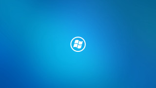 Blue background white logo white 2 - a white logo free wallpaper