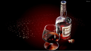 Wine bottle glass table red 3 - harlem renaissance free wallpaper