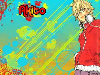 Man red jacket headphones colorful - a name free wallpaper