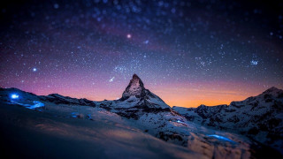 Mountain star filled sky stars 10 - a few star free wallpaper