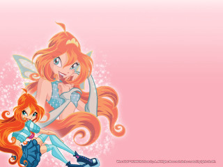 Cartoon girls long hair cat - their back free wallpaper for desktop