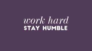 Work hard stay humble purple - a white text free wallpaper