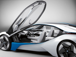 Futuristic car doors open interior 2 - the door open free wallpaper