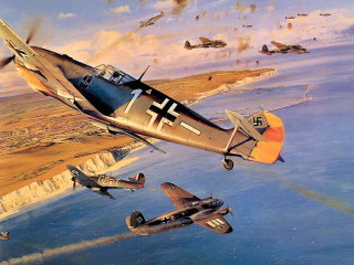 Planes flying water cliff background - plane free wallpaper