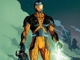 Man yellow black suit mountain - benjamin marra free wallpaper for desktop