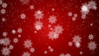 Red background snowflakes sides winter - plain background free wallpaper