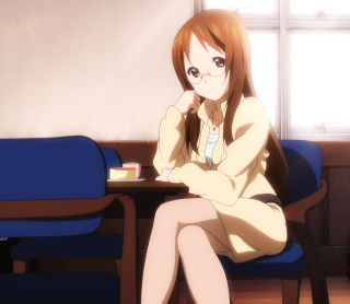 Woman sitting table food window - a table free wallpaper for tablet