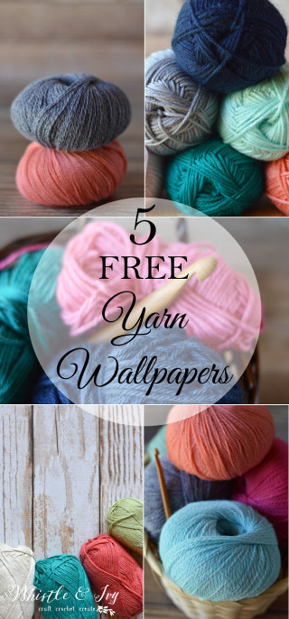 Yarn collage knitting needle free - color free wallpaper
