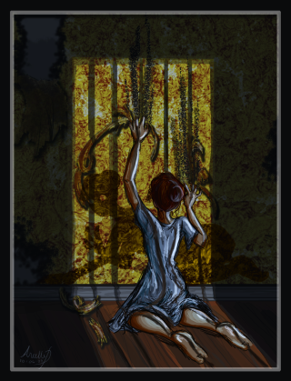 Woman sitting floor window snake - a snake free wallpaper for mobile