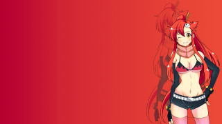 Woman red hair black jacket 2 - a black jacket free wallpaper