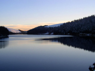 Lake trees mountains sky clouds 3 - andrew geddes free wallpaper