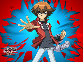 Juudai red jacket holding chainsaw - a red jacket free wallpaper