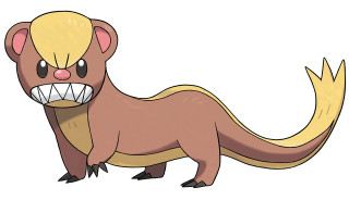 Cartoon weasel big mouth sharp - sharp tooth free wallpaper
