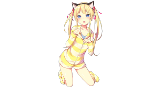 Cartoon character cat ears tail 2 - hint of yayoi kasuma free wallpaper for desktop