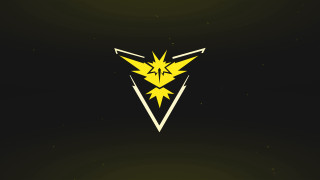 Yellow pokemon logo black star - pokemon free wallpaper