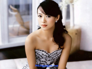 Woman dress couch flower hair - chen lin free wallpaper
