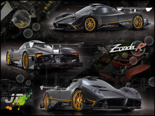 Car yellow rims black background 2 - concept design free wallpaper