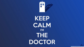 Keep calm im the doctor - a phone free wallpaper