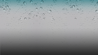 Water drops window blue sky 2 - a black border free wallpaper