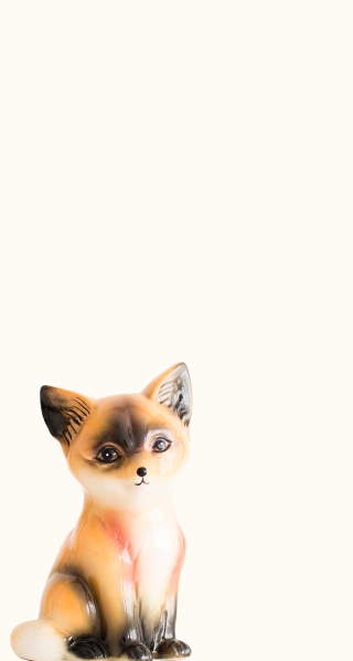 Ceramic fox airbrush shiba inu - a white surface free wallpaper for mobile