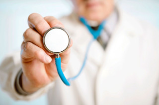 Doctor stethoscope neoplasticism blurry background - mesh wire free wallpaper