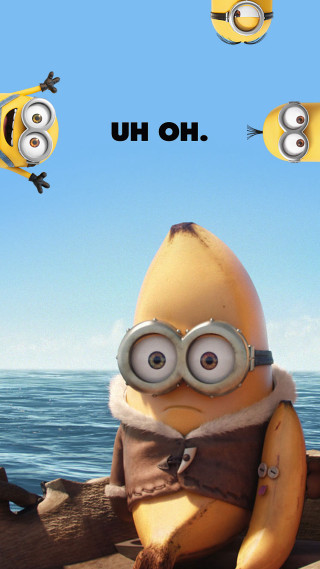 Cartoon character sitting log caption - a log free wallpaper for mobile