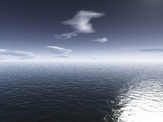 Large water cloud boat beach - subsurface free wallpaper