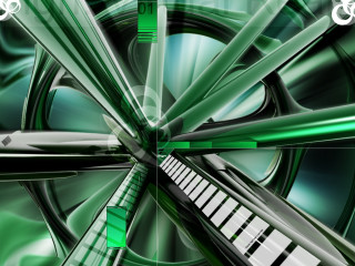 Green white abstract background piano - bottom free wallpaper