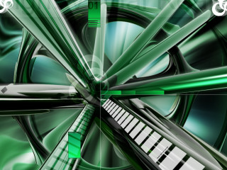 Green white abstract background piano 3 - bottom free wallpaper