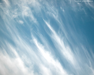 Plane flying sky clouds background 6 - the background and a plane in the foreground free wallpaper