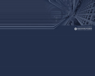 Blue background large building logo - deconstructivism free wallpaper