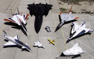 Fighter jets tarmac parking lot 2 - epic scale free wallpaper