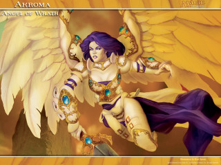 Woman wings sword painting artwork - wing and a sword free wallpaper