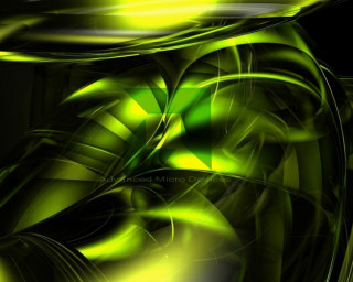 Green abstract background black yellow 3 - swirl pattern free wallpaper