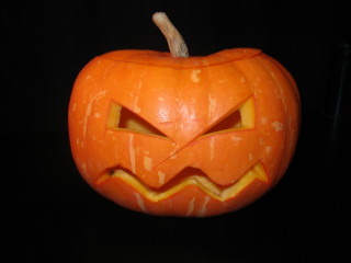 Carved pumpkin scary face toothpick - art free wallpaper