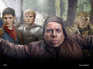 Medieval costume group forest trees - medieval costume free wallpaper