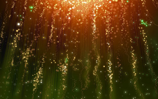 Bright yellow green background sparkling - volumetric free wallpaper