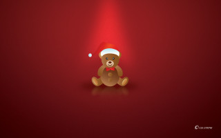 Teddy bear santa hat red 6 - a spotlight free wallpaper