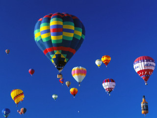 Hot air balloons blue sky - hot air balloon free wallpaper