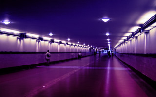 Long hallway person walking distance - almada negreiro free wallpaper