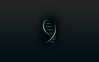 Black background green white design - biopunk free wallpaper