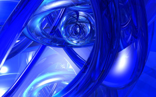 Blue abstract background spiral design 5 - fractal free wallpaper