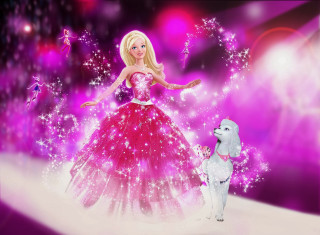 Barbie doll poodle pink dress - a pink dress free wallpaper for desktop