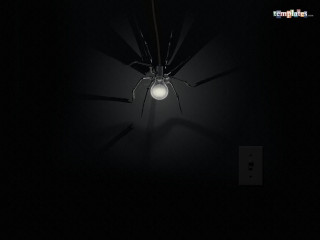 Spider lamp dark lightbulb crawling - bauhaus free wallpaper