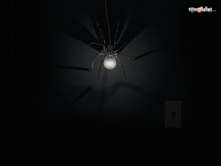 Spider lamp dark lightbulb crawling 4 - a light bulb free wallpaper