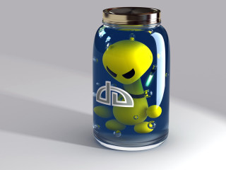 Jar cartoon character table shadow 2 - inside free wallpaper