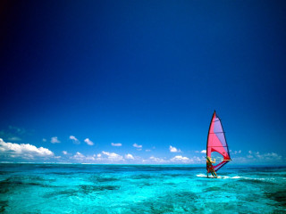 Sail board riding person water - eric deschamps free wallpaper