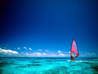 Sail board rider water sky - eric deschamps free wallpaper