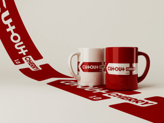 Mugs red white floor arrow 3 - a red sign free wallpaper